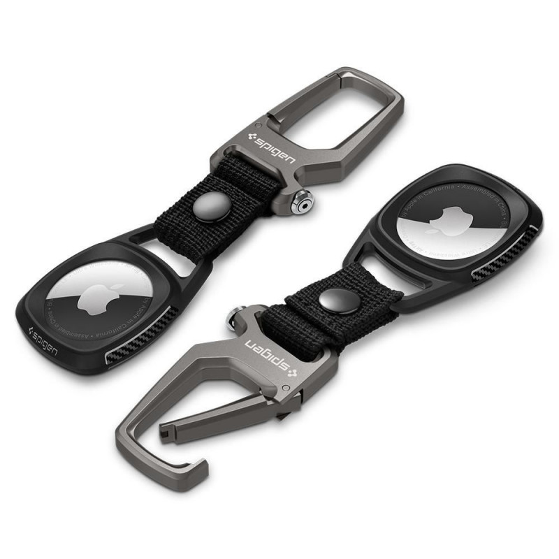 Spigen Rugged Armor Hülle für Apple AirTag, Mattschwarz