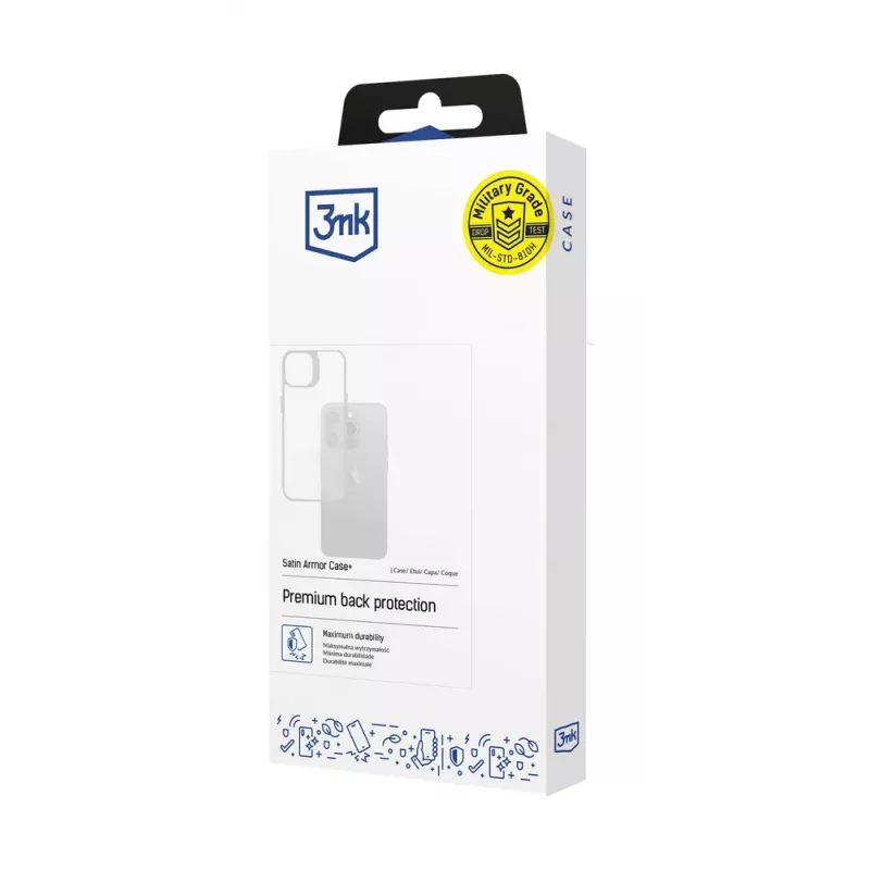 3MK Satin Armor Case+ für Samsung Galaxy S25 Ultra, transparent