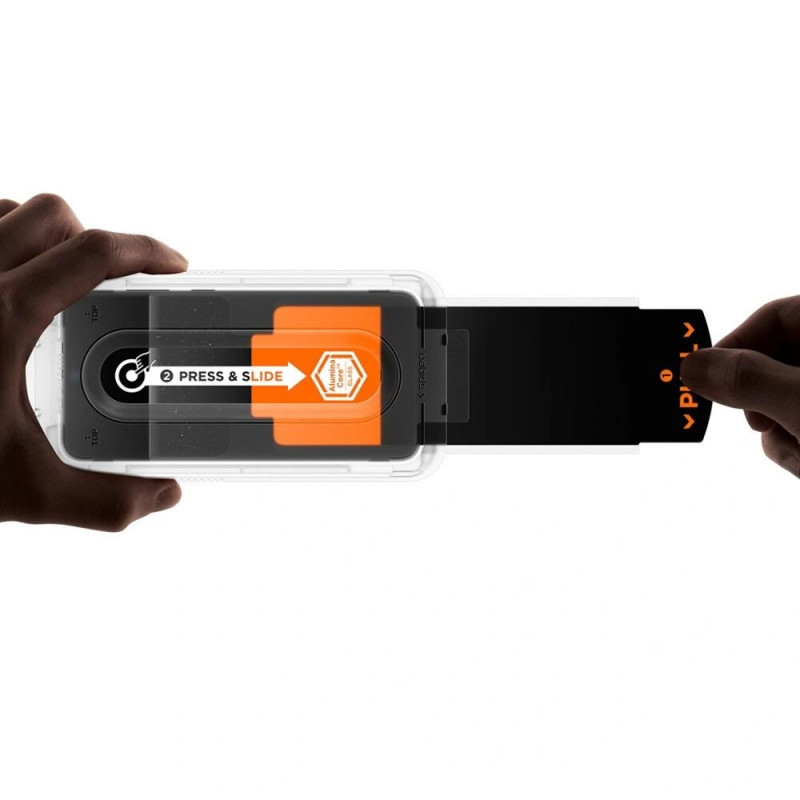 Spigen Glas.tR EZ Fit Pro gehärtetes Glas für Samsung Galaxy S25 FE, transparent (2 Stk.)