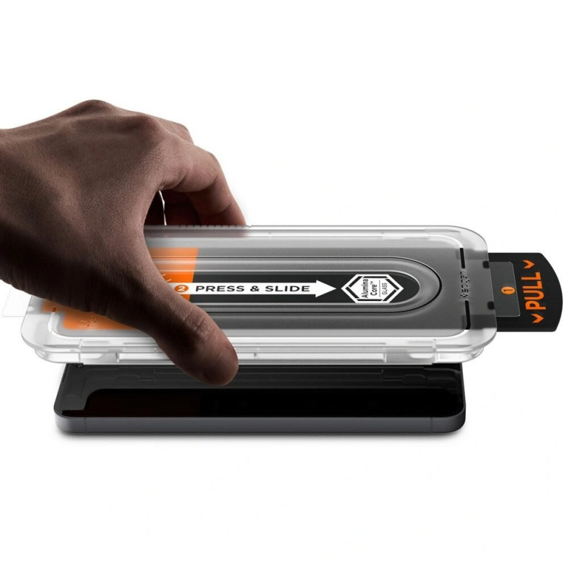 Spigen Glas.tR EZ Fit Pro gehärtetes Glas für Samsung Galaxy S25 FE, transparent (2 Stk.)