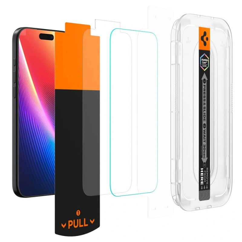 Spigen Glas.tR EZ Fit HD AGL10097 Displayschutzfolie für Apple iPhone 17 Pro, transparent