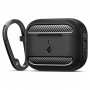 Spigen Rugged Armor ACS09822 Hülle für Apple AirPods Pro 3, Mattschwarz