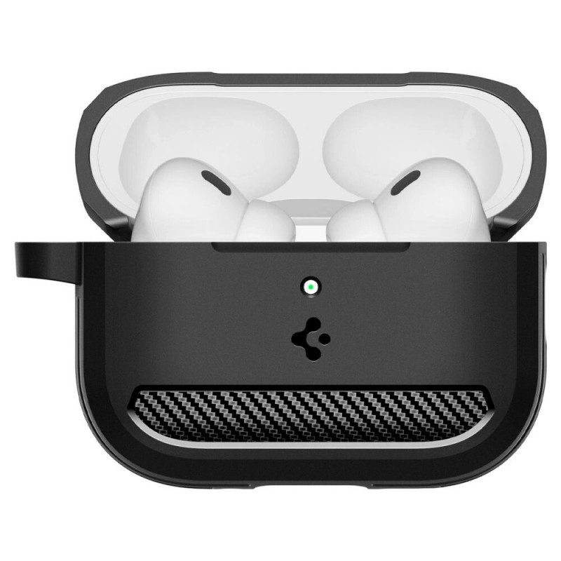 Spigen Rugged Armor ACS09822 Hülle für Apple AirPods Pro 3, Mattschwarz