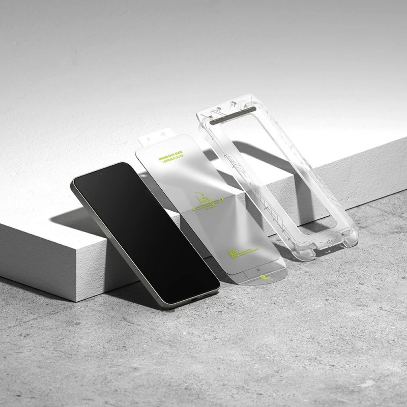 Ringke Easy Slide gehärtetes Glas für Samsung Galaxy S24 / S25, transparent (2 Stk.)