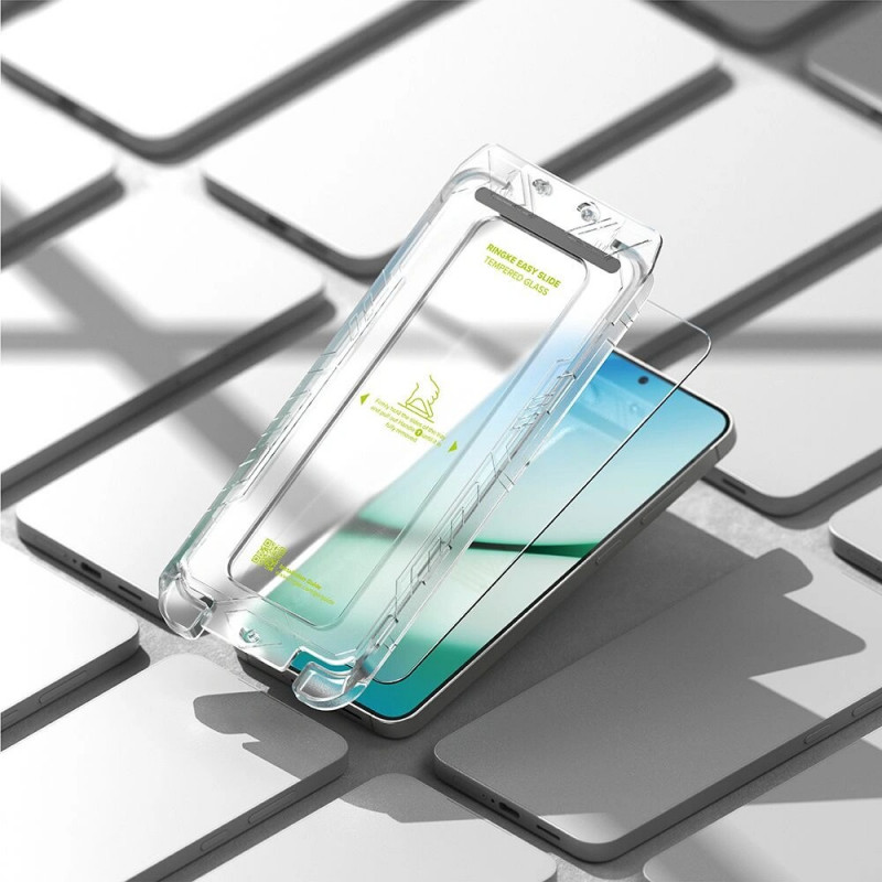 Ringke Easy Slide gehärtetes Glas für Samsung Galaxy S24 / S25, transparent (2 Stk.)