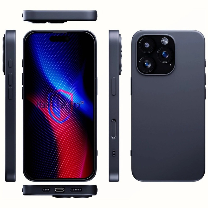 3MK Matt Case Pro für Apple iPhone 16 Pro Max, Schwarz