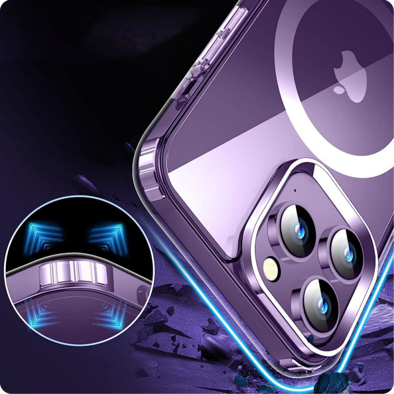 Tech-Protect Flexair Hybrid MagSafe THP2290 Hülle für Apple iPhone 15 Pro, transparent