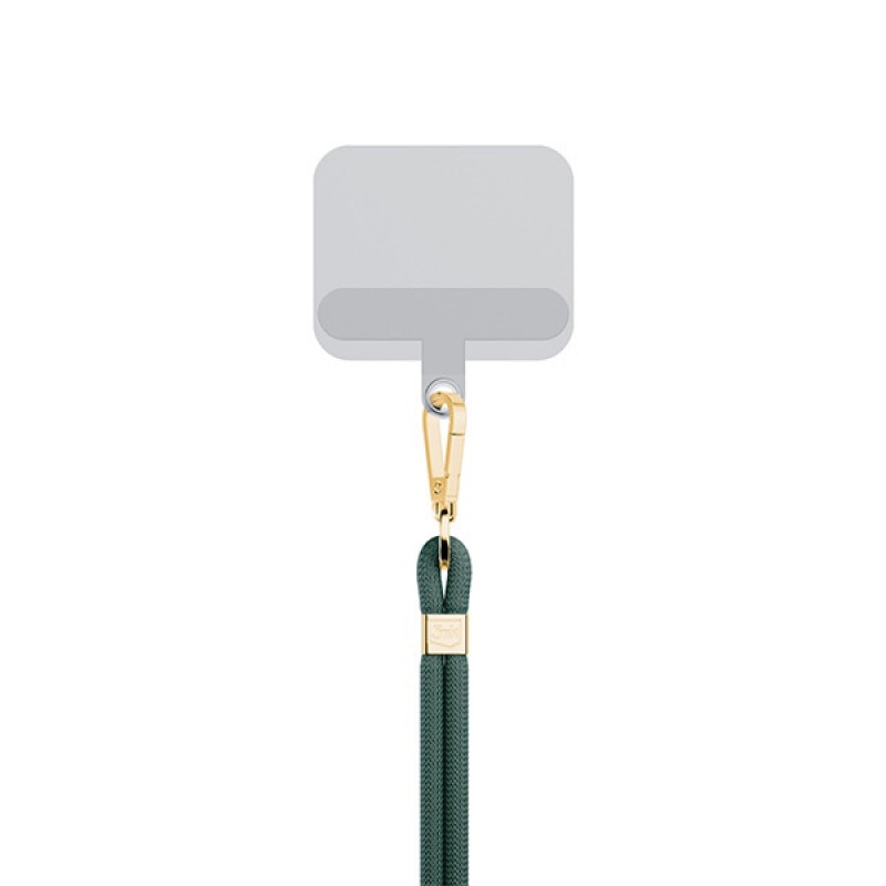 3MK EasyClip Handy-Lanyard, Dark Green / Gold