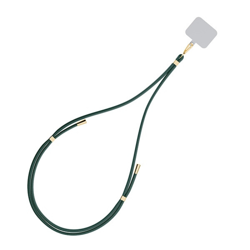 3MK EasyClip Handy-Lanyard, Dark Green / Gold