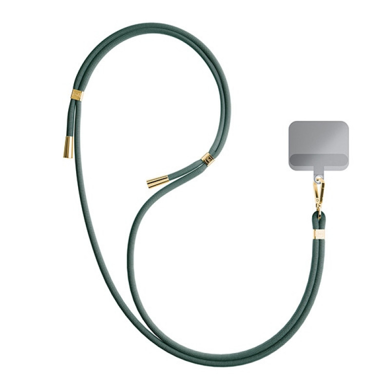 3MK EasyClip Handy-Lanyard, Dark Green / Gold