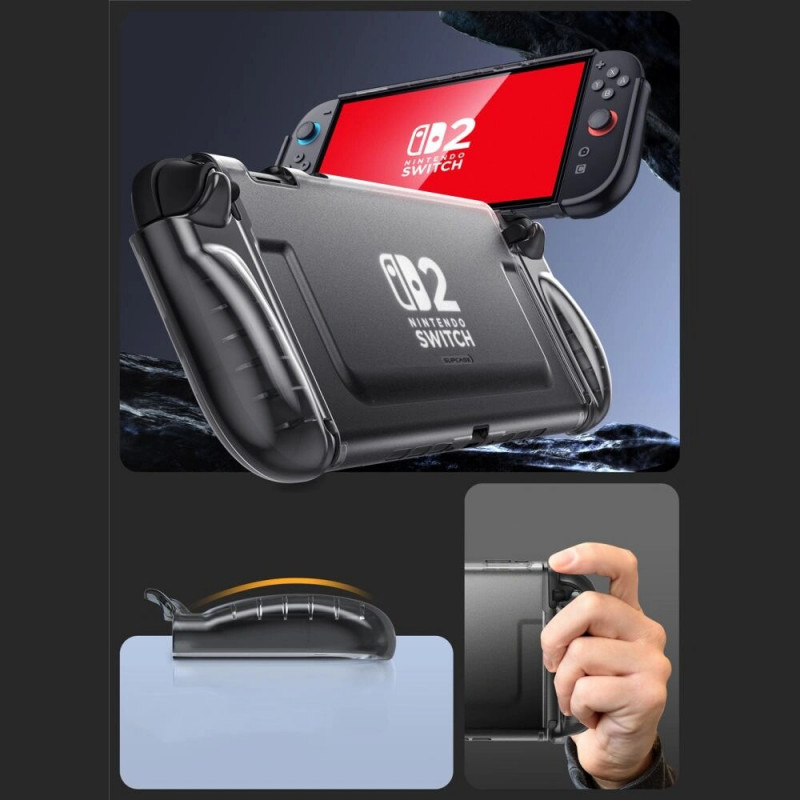 Supcase Crystal Case für Nintendo Switch 2, Frost Black