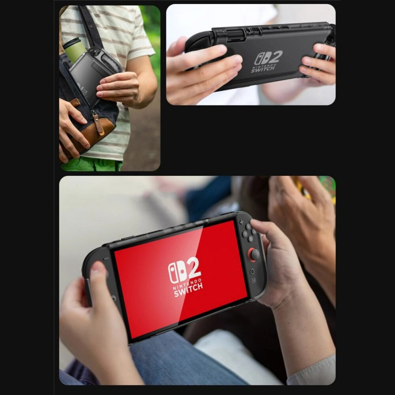 Supcase Crystal Case für Nintendo Switch 2, Frost Black