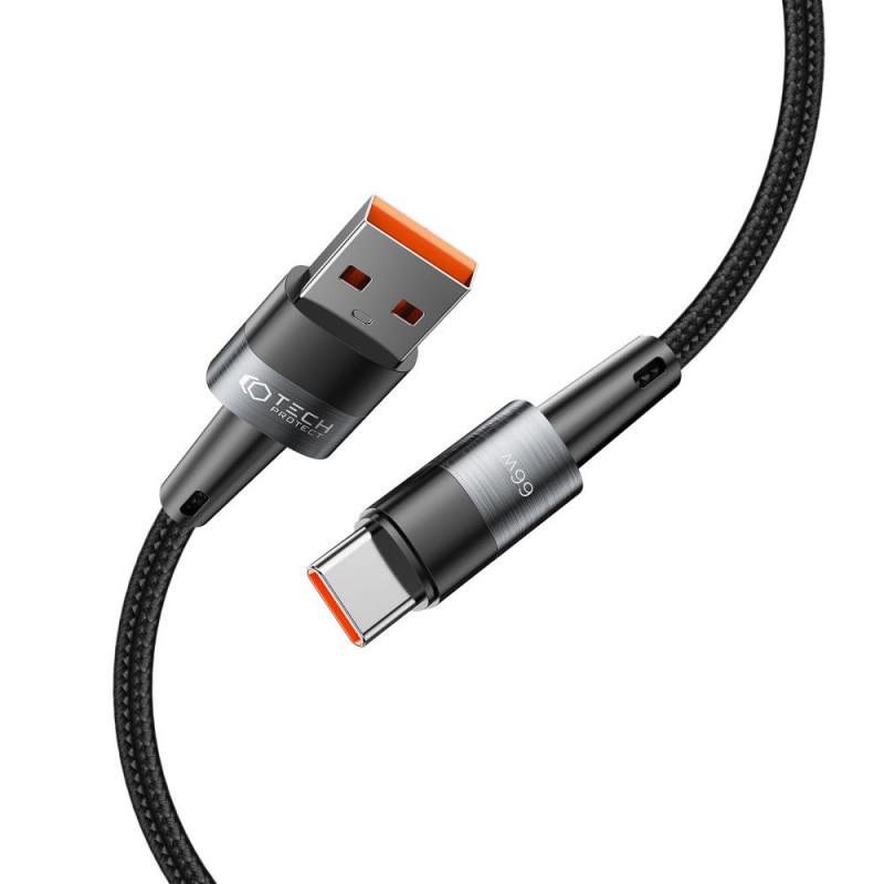Tech-Protect UltraBoost USB-A/USB-C Kabel 66W 6A 200 cm, Grau