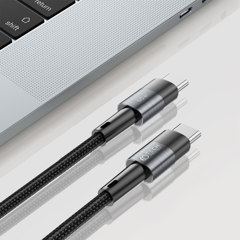Tech-Protect UltraBoost USB-C/USB-C Kabel PD 60W 3A 100 cm, Grau