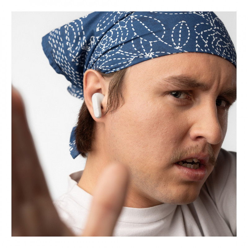 Skullcandy Rail True Wireless In-Ear-Kopfhörer S2RLW-Q751, Bone/Orange Glow
