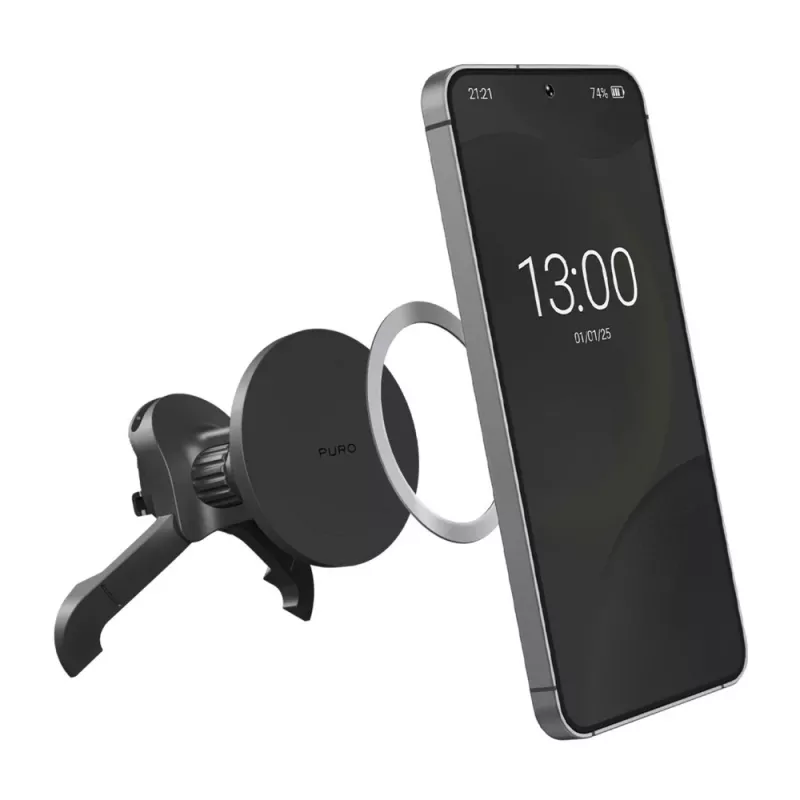 PURO verstellbarer Autohalter, MagSafe-kompatibel, Schwarz