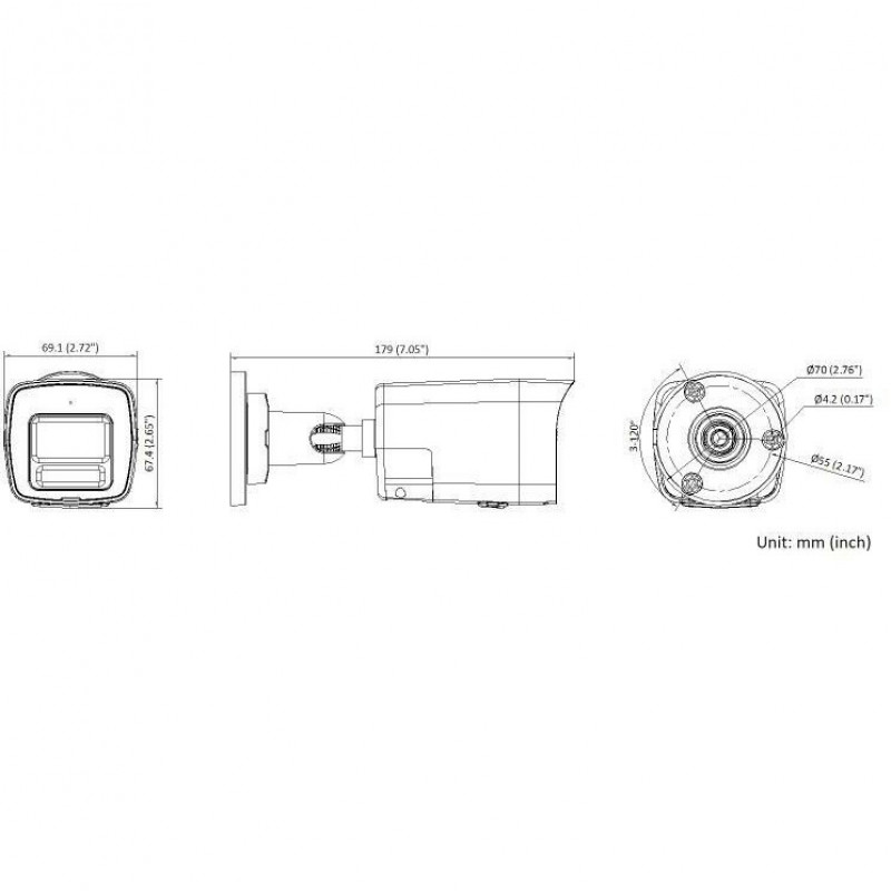 Miton NT-IP104CA-DL IP-Kamera, 4 MP, 2.8 mm