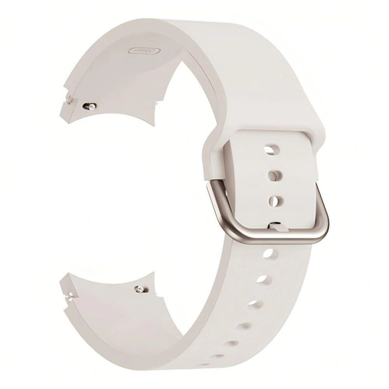 Tech-Protect Silikonarmband THP3041 für Samsung Galaxy Watch 4/5/5 Pro/6/7/FE, Starlight
