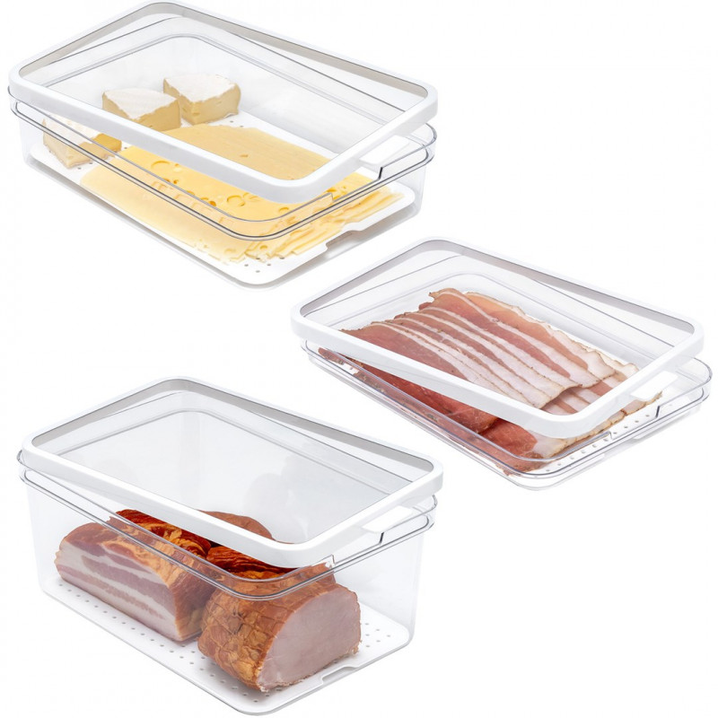 Rotho CAUMA Kühlschrank-Organizer-Set (3 Stk.)