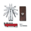 Victorinox Swiss Tool Spirit X Plus Multitool, Edelstahl, Leder, 105 mm (3.0235.L)
