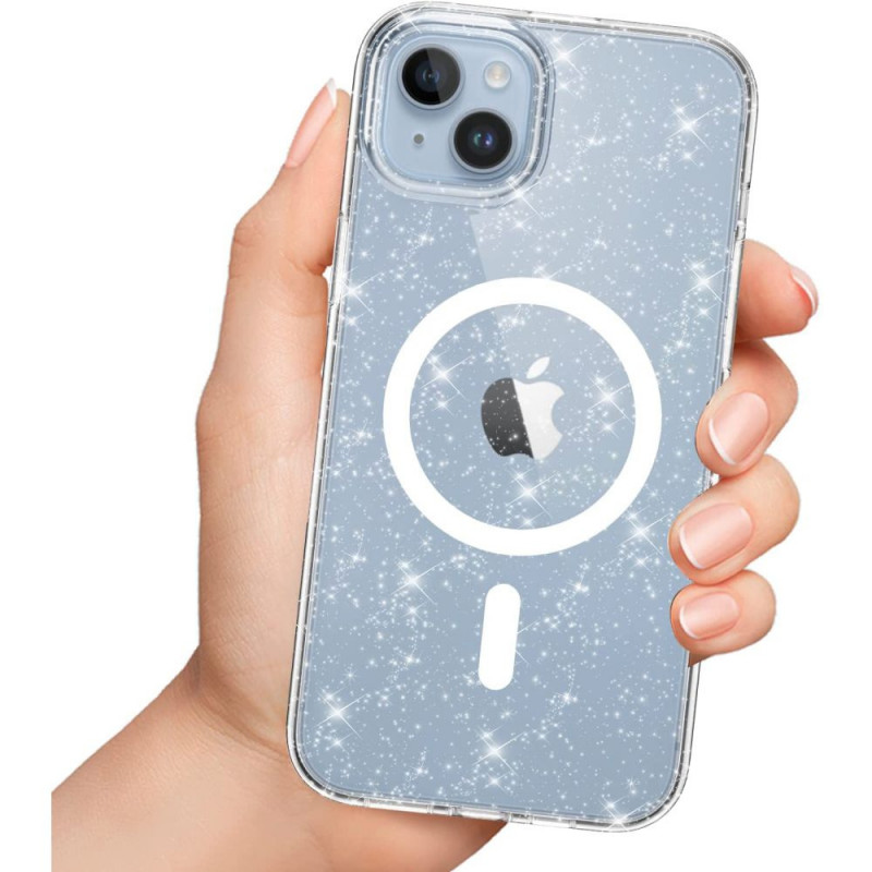 Tech-Protect Flexair Hybrid MagSafe Hülle für Apple iPhone 13 / 14, Glitter