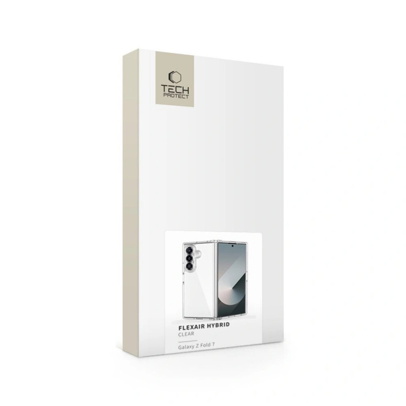 Tech-Protect Flexair Hybrid Hülle THP4308 für Samsung Galaxy Z Fold 7, transparent