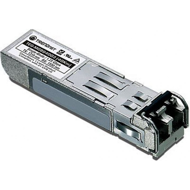 TRENDnet TEG-MGBS10D3 SFP-(Mini-GBIC)-Transceiver-Modul, GigE, 1000Base-LX, LC Singlemode, bis zu 10 km, 1310 nm (TX)