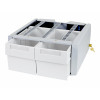 Ergotron StyleView SV43/44 Serie zusätzliche doppelte hohe Montagekomponente (2-Schubladen-Modul), grau/weiß