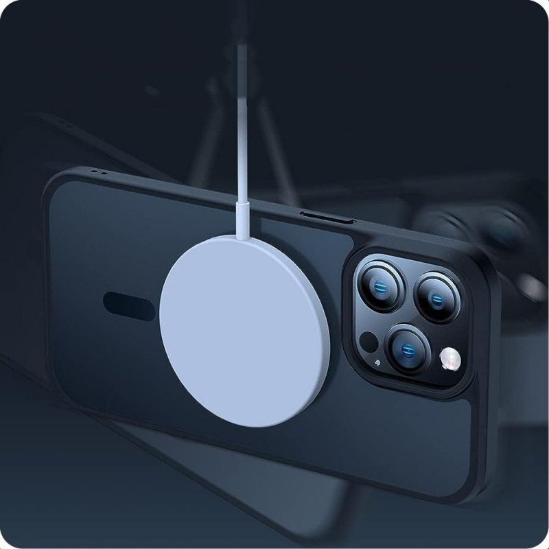 Tech-Protect MagMat MagSafe Hülle für Apple iPhone 15, Matte Sky Blue