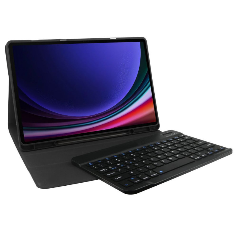 Tech-Protect SmartCase Pen Samsung Galaxy Tab S9 FE+ Hülle mit Tastatur, Schwarz