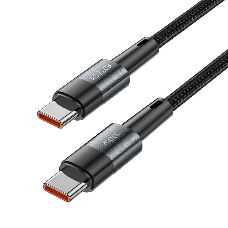 Tech-Protect Ultraboost USB-C PD Kabel, 100W, 5A, 25 cm, Grau