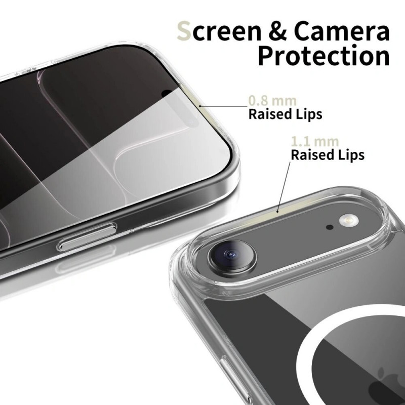 Tech-Protect Flexair Hybrid CC MagSafe Hülle für Apple iPhone Air, transparent