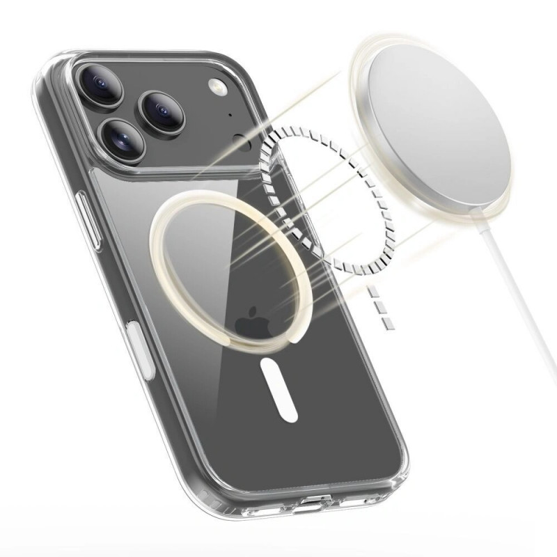 Tech-Protect Flexair Hybrid CC MagSafe Hülle für Apple iPhone 17 Pro, transparent