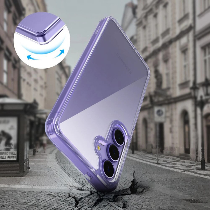 Tech-Protect Flexair Hybrid Hülle für Samsung Galaxy S25, transparent