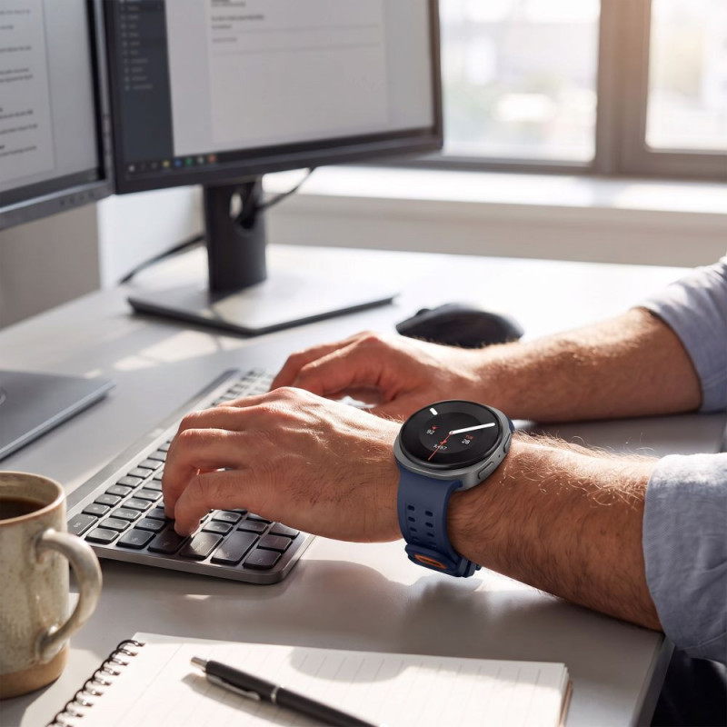 Tech-Protect Silikon-Air-Armband für Samsung Galaxy Watch 8 / 9 / Classic 40 / 44 / 46 mm, Navy Blue