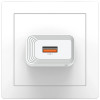 USAMS CC326 T69 USB-A-Wandladegerät, 10,5 W, 2,1 A, Weiß