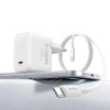 USAMS CC339 T76 45W GaN USB-C Wandladegerät mit SJ711 USB-C-auf-USB-C-Kabel (1 m), weiß