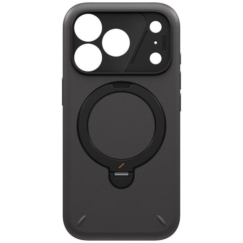 UNIQ Elix Hülle für Apple iPhone 18 Pro / 17 Pro, 360° drehbarer Kickstand, grau
