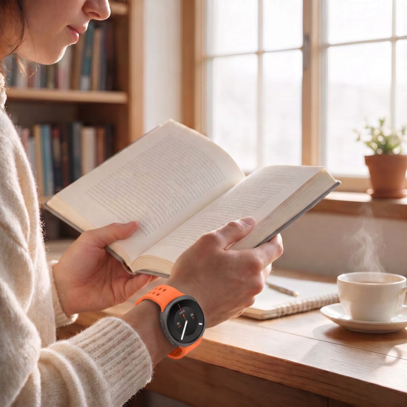 Tech-Protect Silikon-Air-Armband für Samsung Galaxy Watch 8 / 9 / Classic 40 / 44 / 46 mm, Tangerine Orange