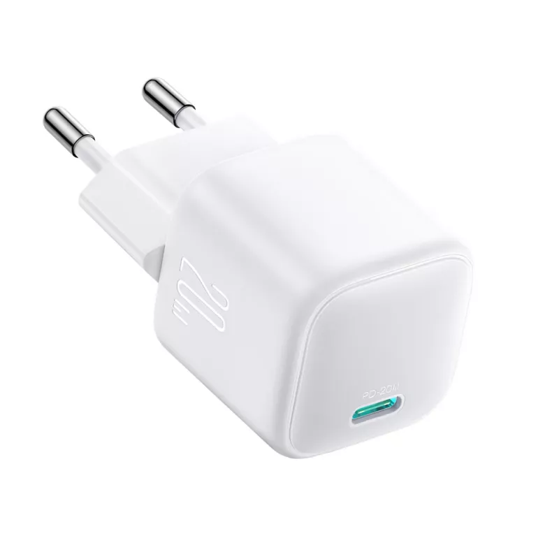 Joyroom TCG08 (JR-TCG08) GaN-Reiseladegerät, USB-C, 20W, PD 3.0, QC 3.0, weiß
