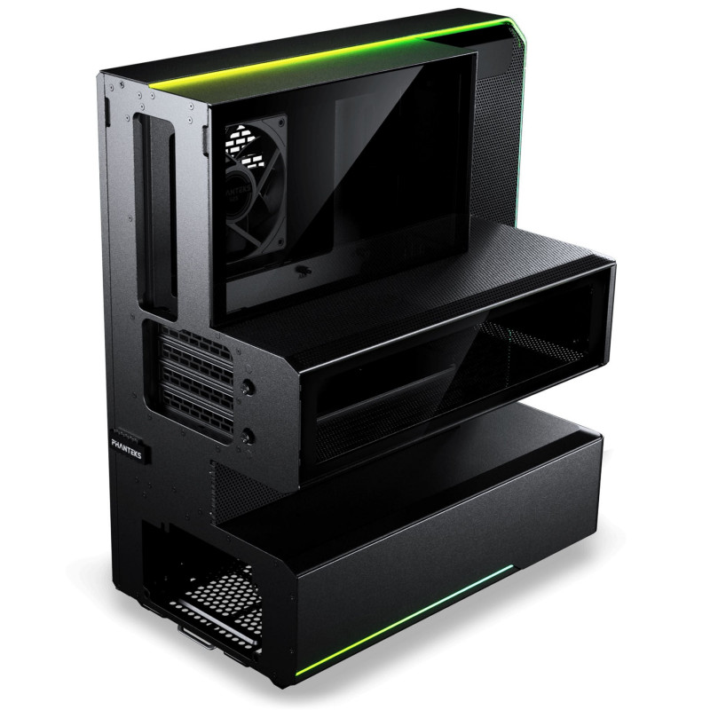 Phanteks EX5 Midi-Tower-PC-Gehäuse, ATX, Direct Cooling, Schwarz