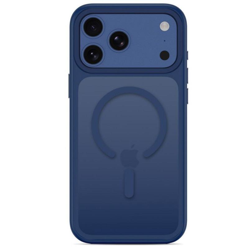 Tech-Protect Magmat MagSafe CC Hülle für Apple iPhone 17 Pro / 18 Pro, Mattschwarz-Blau