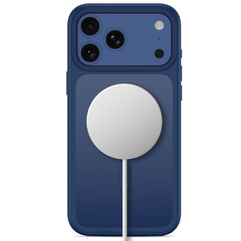 Tech-Protect Magmat MagSafe CC Hülle für Apple iPhone 17 Pro / 18 Pro, Mattschwarz-Blau
