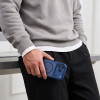 Tech-Protect Magmat MagSafe CC Hülle für Apple iPhone 17 Pro / 18 Pro, Mattschwarz-Blau
