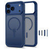Tech-Protect Magmat MagSafe CC Hülle für Apple iPhone 17 Pro Max / 18 Pro Max, Mattschwarz Blau
