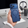 Tech-Protect Magmat MagSafe CC Hülle für Apple iPhone 17 Pro Max / 18 Pro Max, Mattschwarz Blau