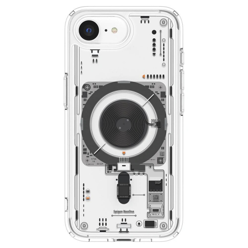 Spigen Ultra Hybrid Mag MagSafe Hülle für Apple iPhone 17e / 16e, Neo One, Transparent