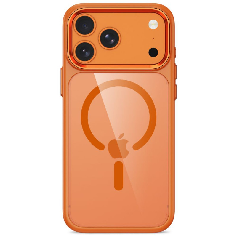 Tech-Protect Magmat MagSafe CC Hülle für Apple iPhone 17 Pro / 18 Pro, Cosmic Orange / clear