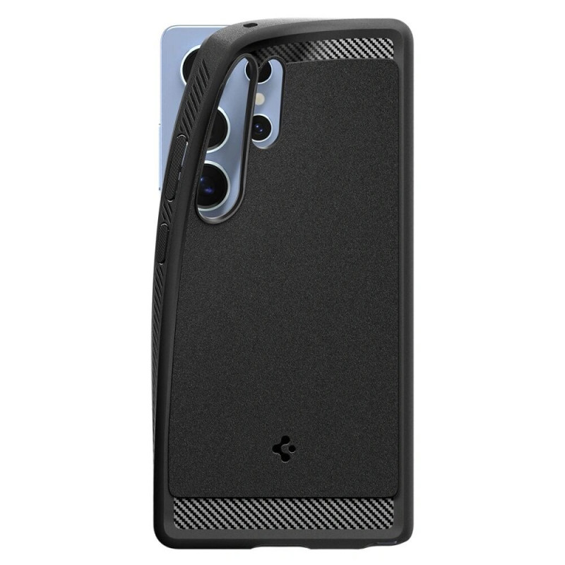 Spigen Rugged Armor Mag MagSafe Hülle für Samsung Galaxy S25 Ultra, Mattschwarz