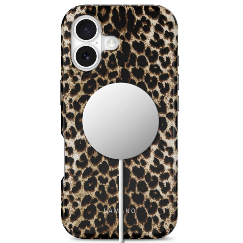 Tech-Protect Lamano MagSafe Hülle für Apple iPhone 17, Exotic Touch, braun und beige